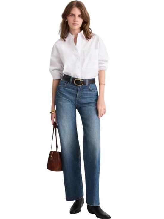 Madewell Denim - Madewell The Perfect Vintage Wide Leg Jean Harvey Wash Size 26